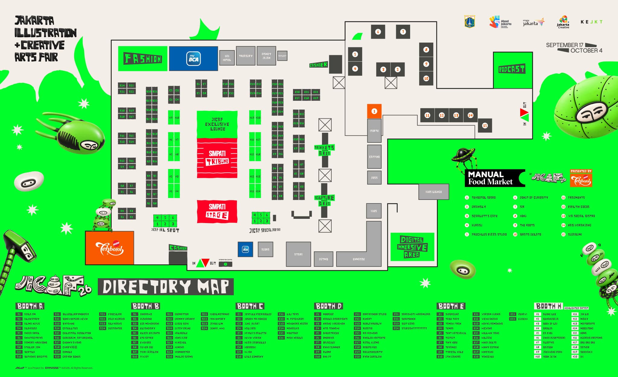 JICAF 26 directory map
